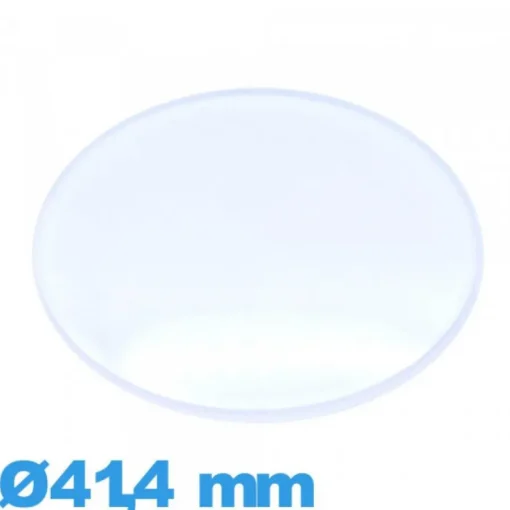 Verre légèrement bombé pour montre plexiglas Circulaire 41,4 mm