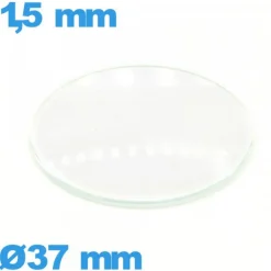 Verre montre verre minéral 37 mm bombé circulaire