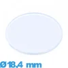 Verre plat et fin Circulaire plexiglas 18,4 mm pour montre
