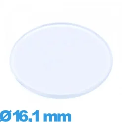 Verre plat et fin pour montre en acrylique Circulaire 16,1 mm