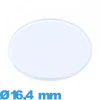 Verre plexiglas Circulaire de montre 16,4 mm plat et fin