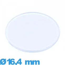 Verre plexiglas Circulaire de montre 16,4 mm plat et fin
