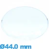 Verre pour montre 44,0 mm en acrylique Circulaire gousset