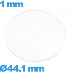 Verre pour montre 44,1 mm plat en verre minéral circulaire