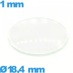 Verre pour montre 18,4 mm verre minéral circulaire bombé
