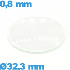 Verre pour montre 32,3 mm verre minéral circulaire bombé