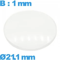 Verre pour montre avec base verre minéral 21,1 mm bombé circulaire