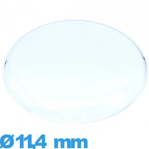 Verre pour montre en Plastique 11,4 mm gousset Circulaire