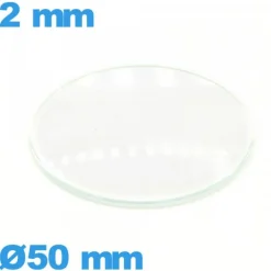 Verre pour montre en verre minéral 50 mm bombé circulaire
