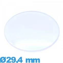 Verre pour montre plexiglas 29,4 mm légèrement bombé Circulaire