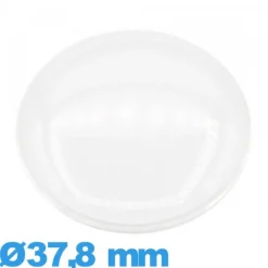 Verre pour montre plexiglas 37,8 mm bombé Circulaire