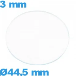 Verre pour montre verre minéral circulaire 44,5 mm plat