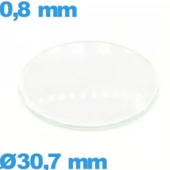 Verre pour montre verre minéral 30,7 mm bombé circulaire