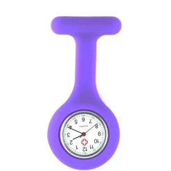 Femme Violet hopital montre infirmière pas chère silicone