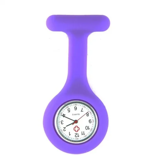 Femme Violet hopital montre infirmière pas chère silicone