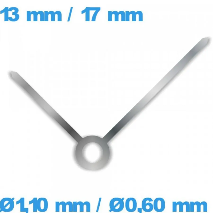 Ensemble D'aiguille (paire)-2 Aiguilles principales pour Mouvement Montre Argenté 13 mm - 17 mm