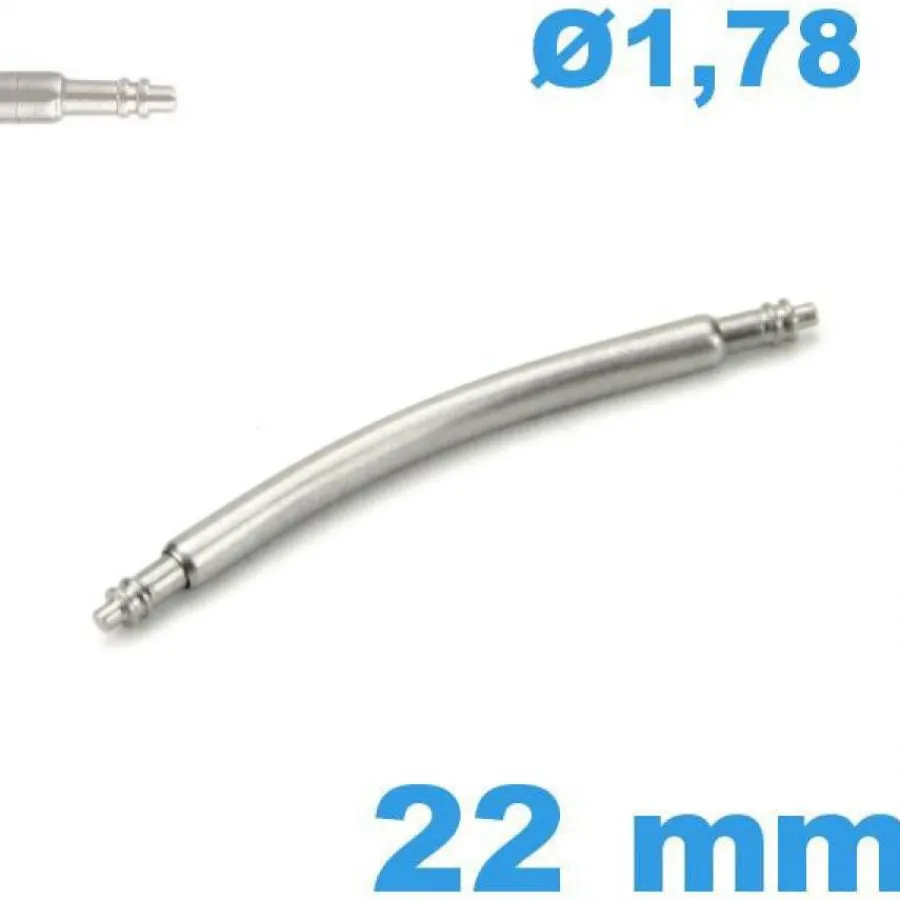 Pompe-1 Barre à ressort 22mm diam : 1,78 mm incurvée