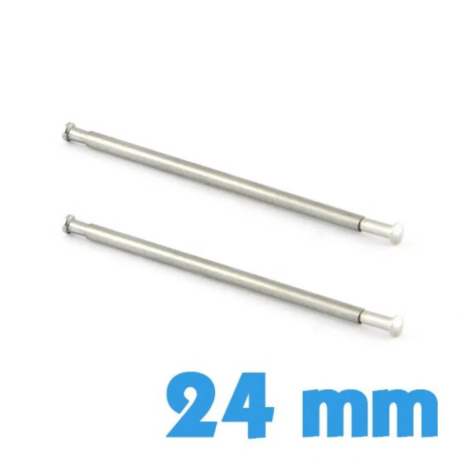 Barre À Rivet-2 barres T pour montre et fermoir déployant 24 mm