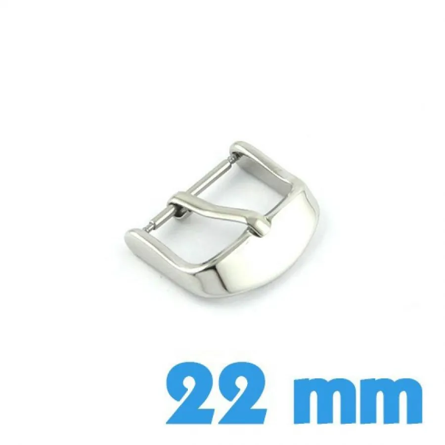 Ardillon-22 mm Attache montre ardillon argenté acier