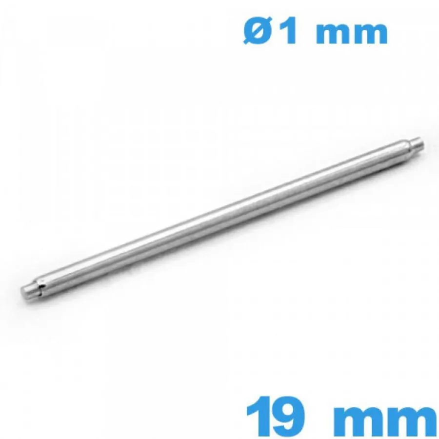 Pompe-1 Springbar à ressort  réparation montre 19 mm Non téléscopique épaulement simple d :1 mm qualité Suisse