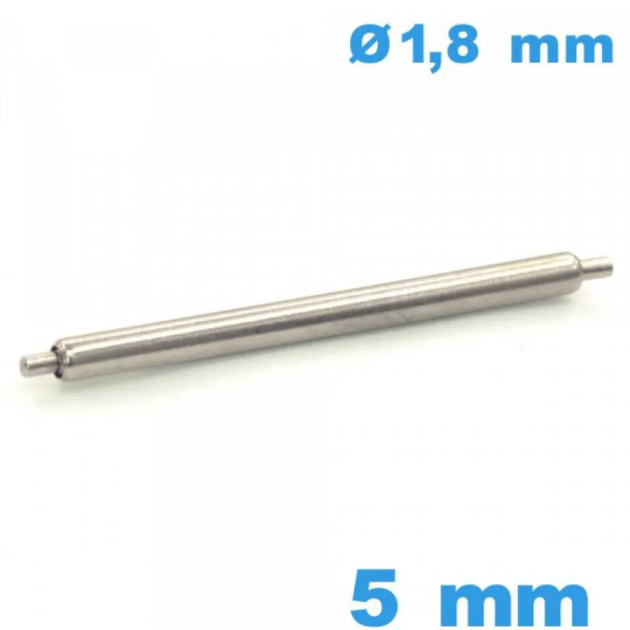 Pompe-1 Tige à ressort ISOSWISS réparation montre 5mm Non téléscopique épaulement simple d :1,8 mm qualité Suisse