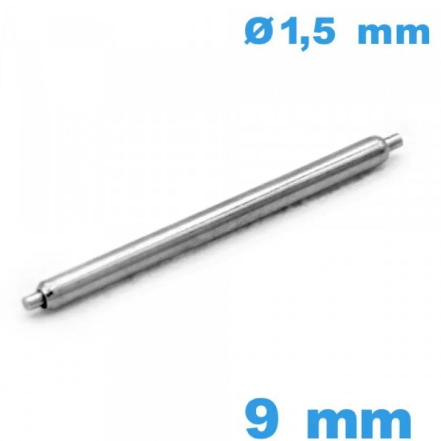 Pompe-1 Tige à ressort Non téléscopique Suisse 9mm  d :1,5 mm  épaulement simple