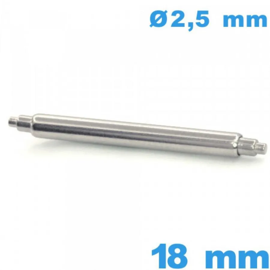 Pompe-1 Tige pour montre 18 mm Téléscopique épaulement double d :2,5 mm