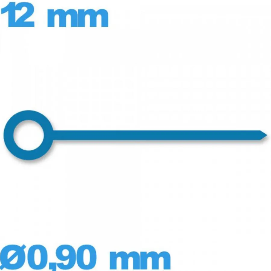 Aiguille Des Minutes-Aiguille   Ø0,90 mm longueur : 12 mm des minutes bleu pour mouvement de montre seule