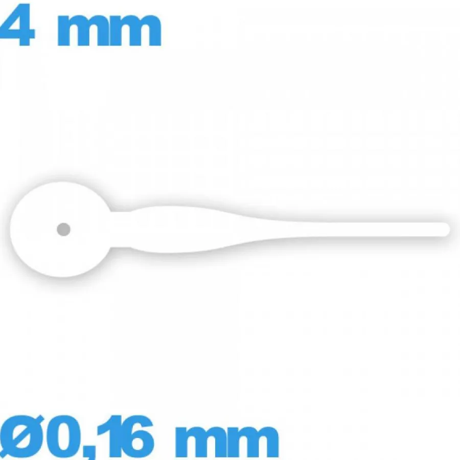 Aiguille De Sous-cadran-Aiguille complication blanc  montre seule  diamètre : 0,16 mm longueur : 4 mm