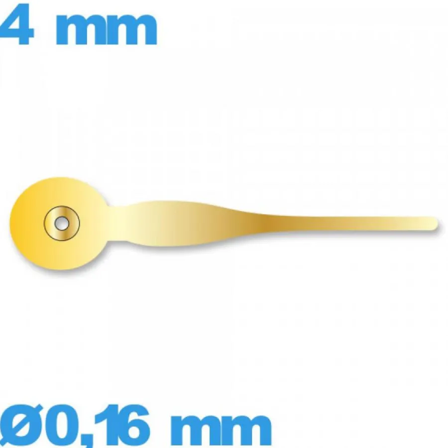Aiguille De Sous-cadran-Aiguille de sous-cadran doré pour mouvement    diam : 0,16 mm