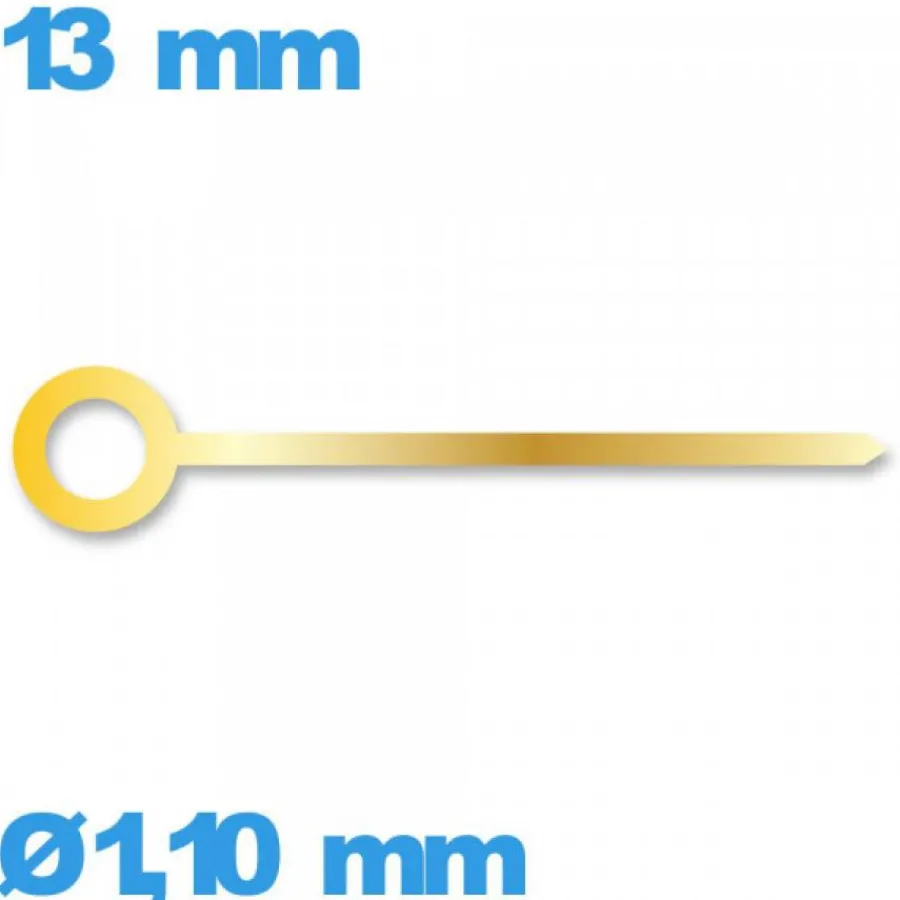 Aiguille Des Heures-Aiguille (heure) cadran central doré mouvement de montre à l'unité  diamètre : 1,10 mm