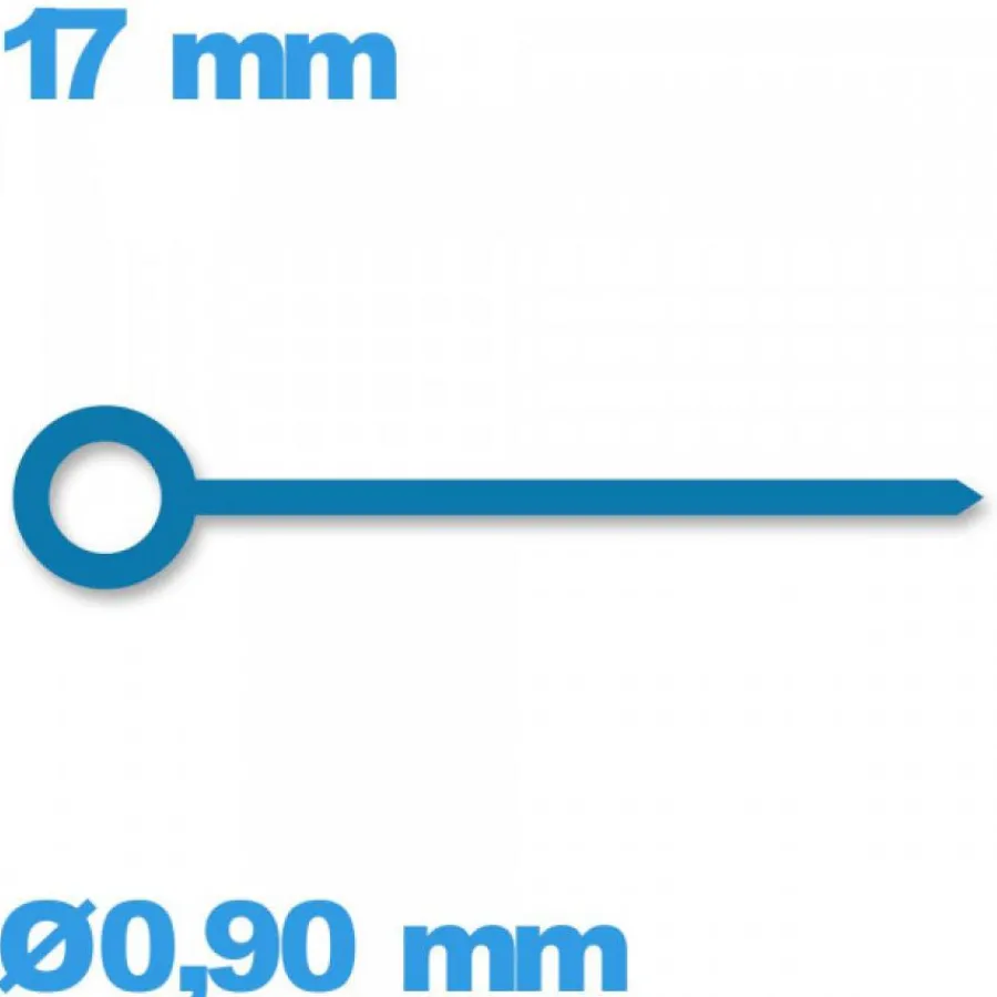 Aiguille Des Minutes-Aiguille  mouvement  bleu diam : 0,90mm   des minutes