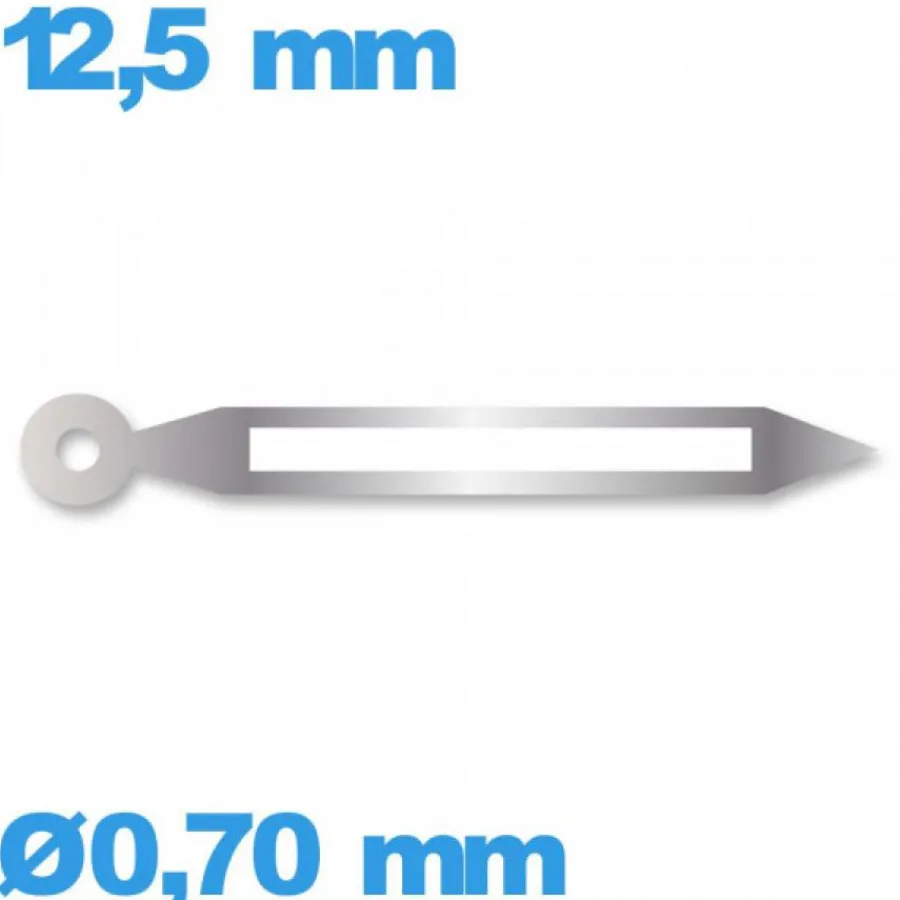 Aiguille Visible La Nuit|Aiguille Des Minutes-Aiguille  pour mouvement  luminescente argenté  Ø0,70 mm longueur : 12.5mm marque Horotec (minute) Suisse