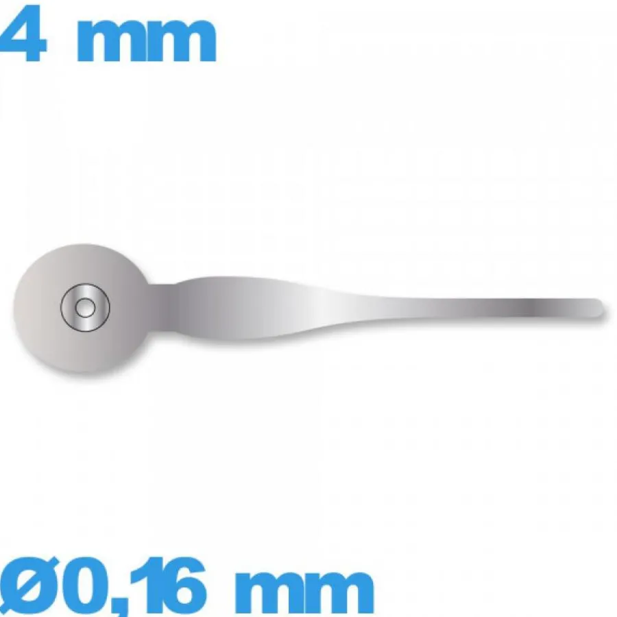 Aiguille De Sous-cadran-Aiguille sous-cadran argenté  de montre seule    taille : 4 mm