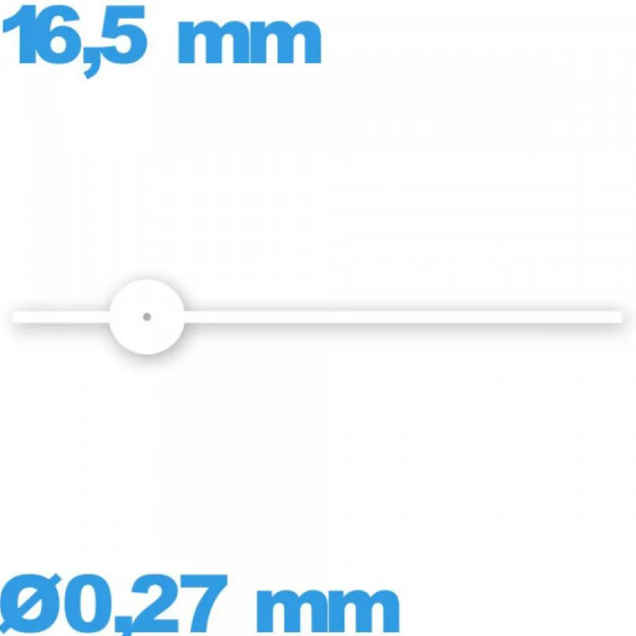 Aiguille Des Secondes-Aiguille Suisse  Ø0,27 mm long : 16.5mm  cadran principal (seconde) blanc mouvement  seule