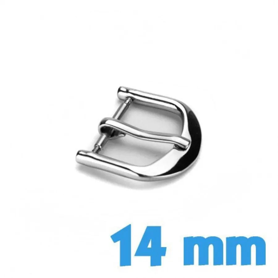 Pour Bracelet À Trous|Ardillon-Attache ardillon 14 mm argent acier