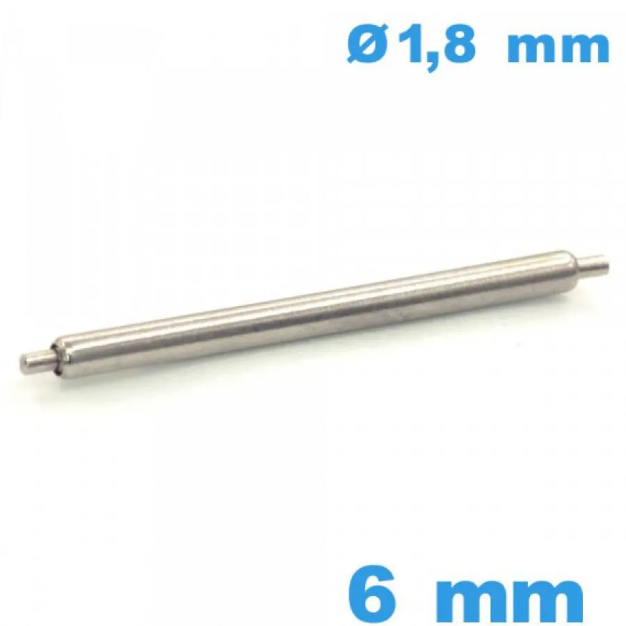 Pompe-Barre à ressort Suisse bracelet 6mm d :1,8 mm épaulement simple Non téléscopique