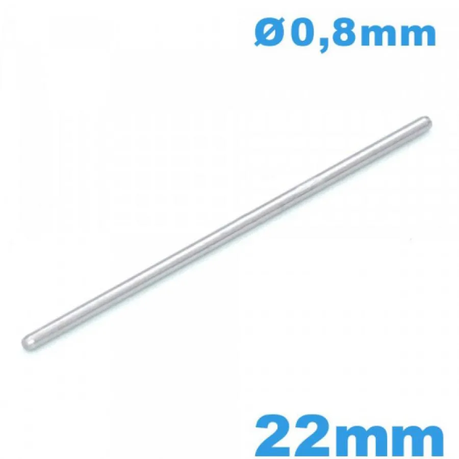 Goupille-Barre Droite Goupille argentée 22 mm pour Bracelet pour Montre