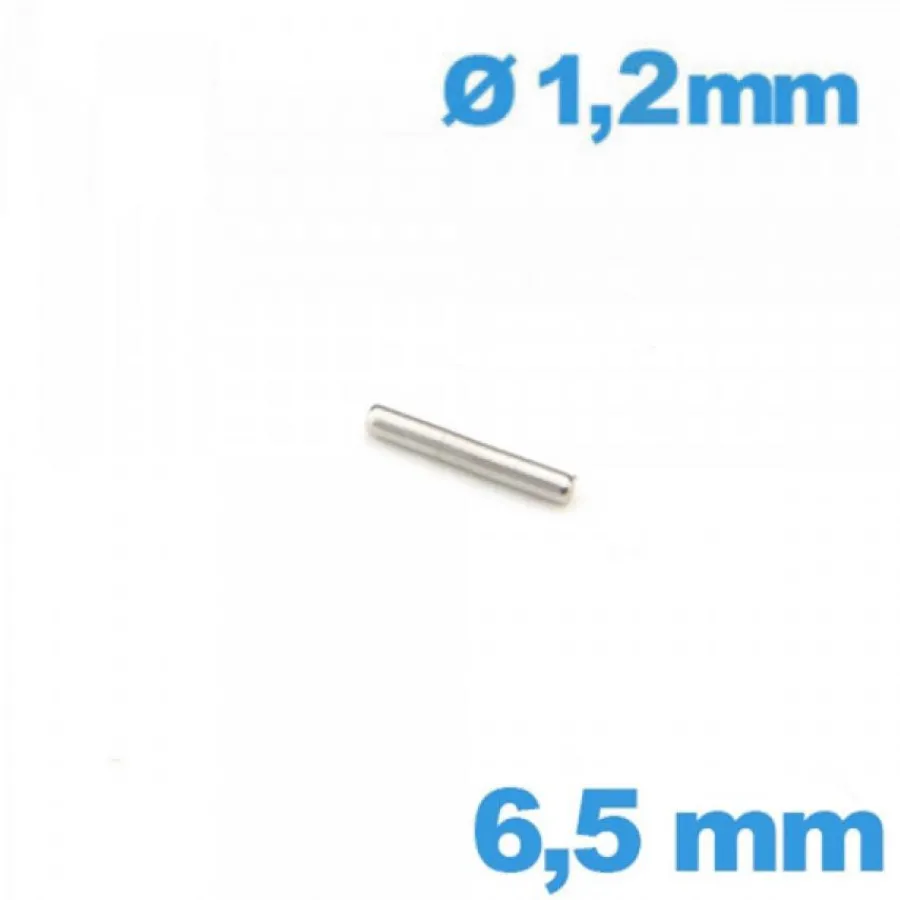 Goupille-Barre Droite pour Montre Acier 6,5 mm diamètre 1,2 mm