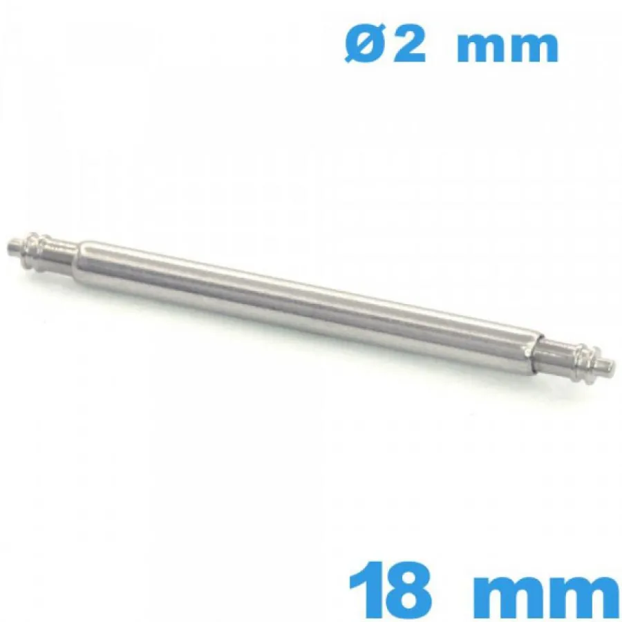 Pompe-Barre pour Montre 18 mm diamètre 2 mm Double Rainure