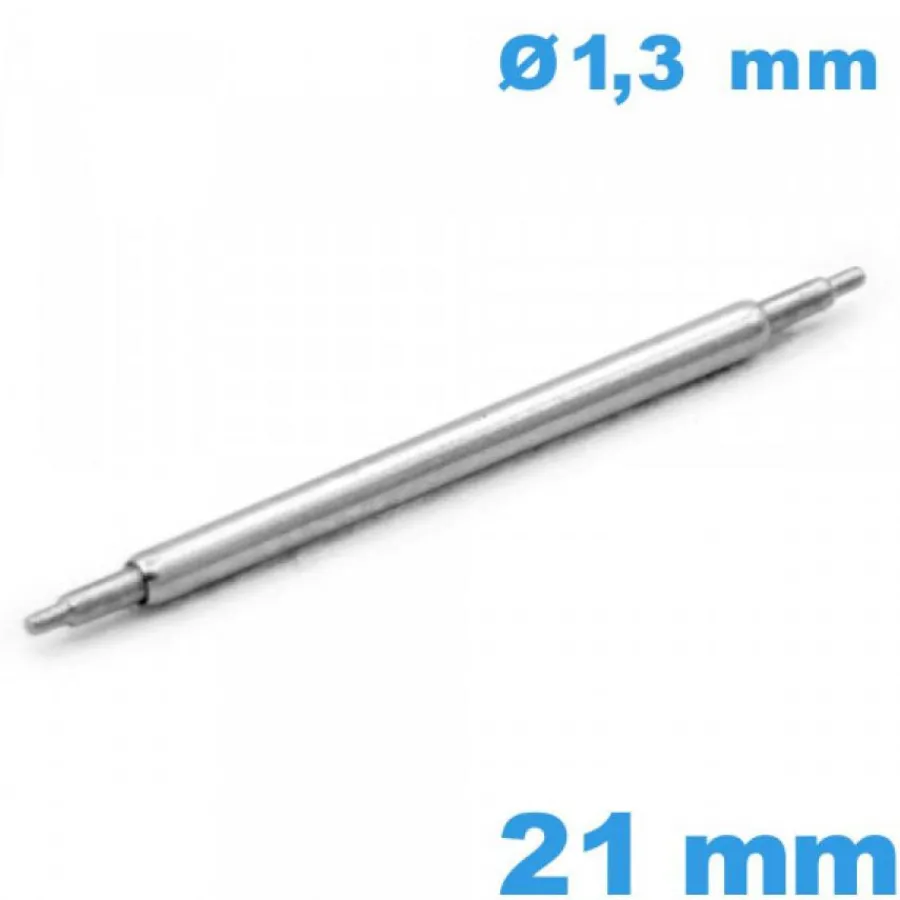 Pompe-Barre Réparation Montre 21 mm Épaulement Double diam 1,3 mm
