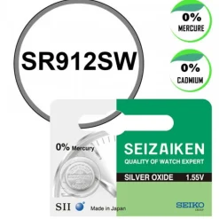 Seizaiken (seiko)-Batterie de montre Seizaiken (Seiko) SR912SW 1,55 V oxyde d'argent