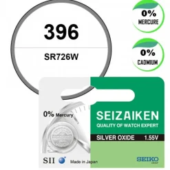 Seizaiken (seiko)-Batterie de montre Seizaiken (Seiko) 1,55 V 396 oxyde d'argent