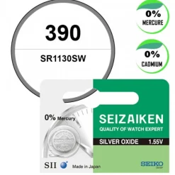 Seizaiken (seiko)-Batterie pour montre 390 1,55 V oxyde d'argent Seiko (Seizaiken)