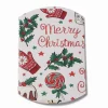 Berlingot-berlingot blanc carton pour mettre sous le sapin de noël avec des motifs fêtes de noël