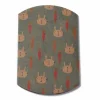 Berlingot-berlingot carton bleu papier kraft pour une fête d'anniversaire avec imprimés animalier ( carotte, lapin, )