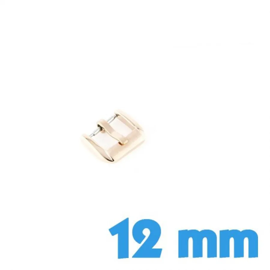 Pour Bracelet À Trous|Ardillon-Boucle Ardillon 12 mm Acier Rose - Fermoir
