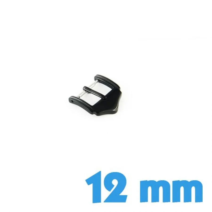 Pour Bracelet À Trous|Ardillon-Boucle Ardillon 12 mm Noir - Fermoir