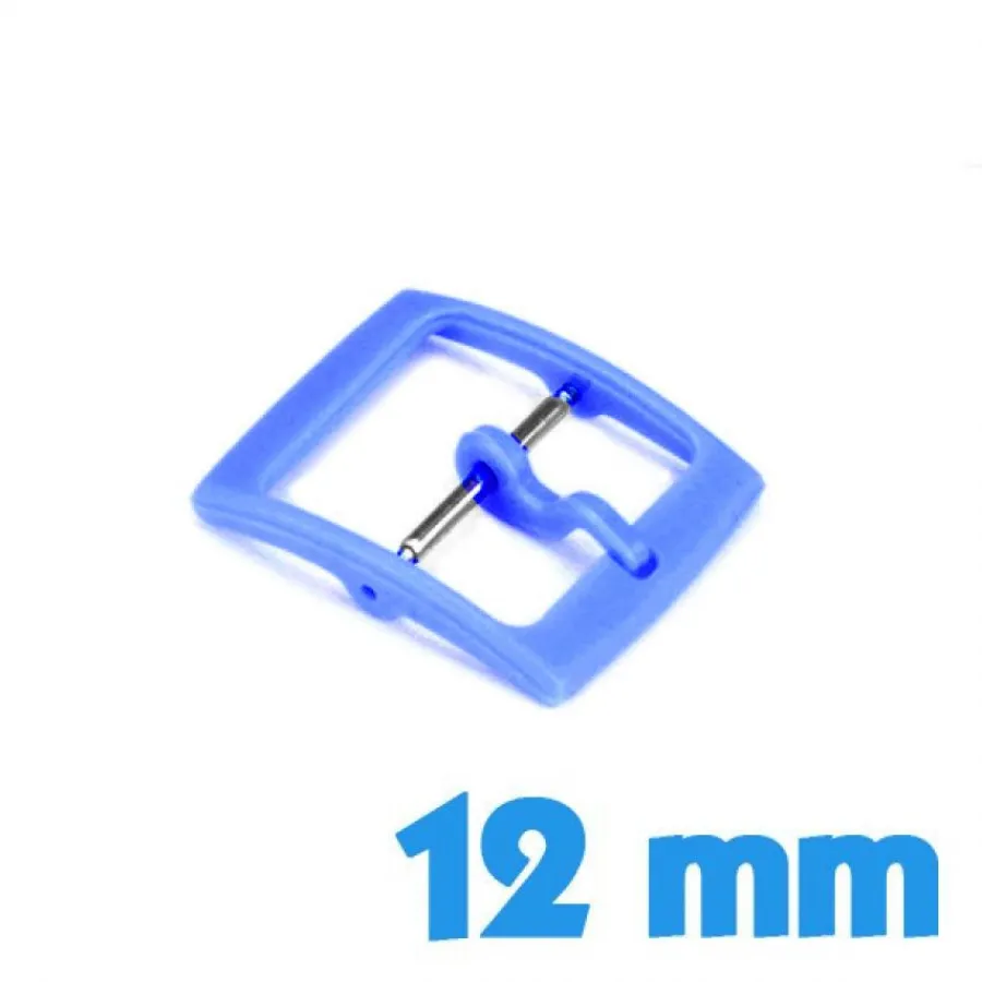 Pour Bracelet À Trous|Ardillon-Boucle Ardillon Bleu royal 12 mm en Plastique