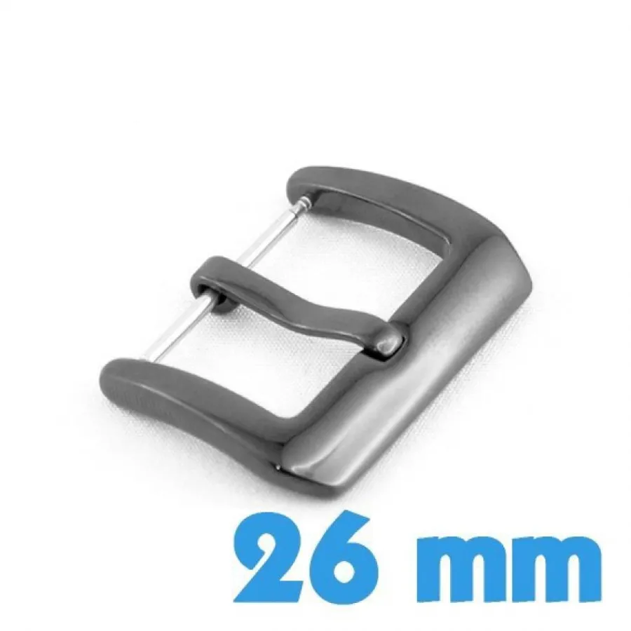 Pour Bracelet À Trous|Ardillon-Boucle ardillon montre noire 26 mm
